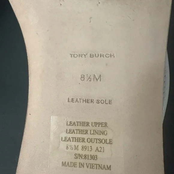 Tory Burch Gold and White Women's Sandals - Picture 6 of 6